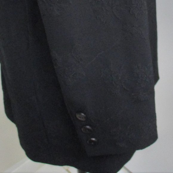 Dana Buchman Black Lined Coat - Size 4 - Picture 13 of 13